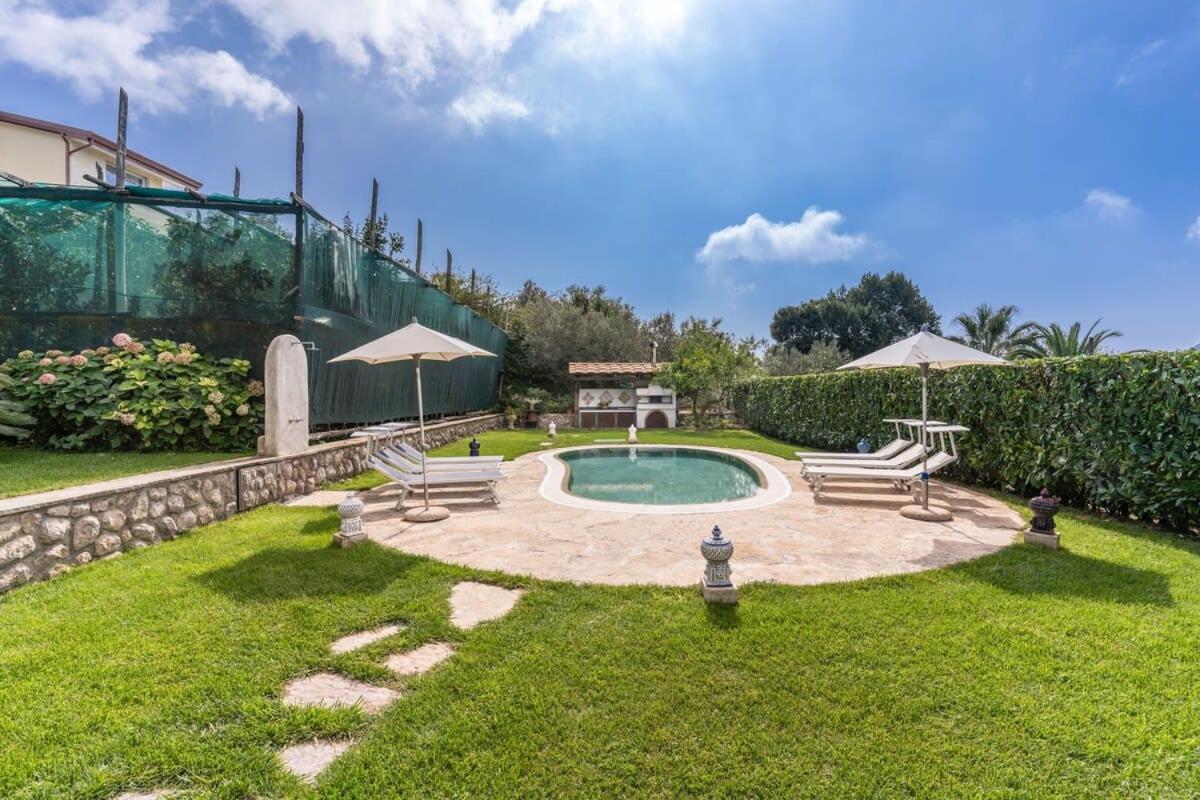 Villa Mimosa Rustic Elegance Views & Pool Massa Lubrense Extérieur photo