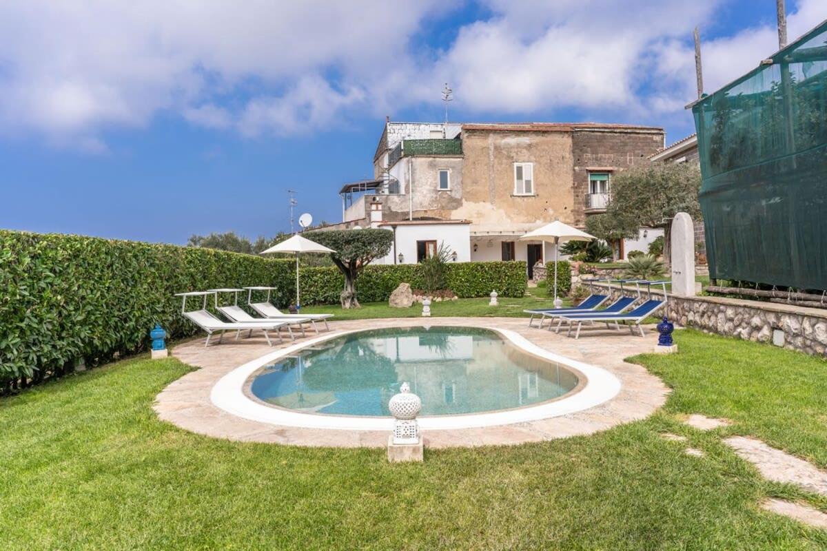 Villa Mimosa Rustic Elegance Views & Pool Massa Lubrense Extérieur photo